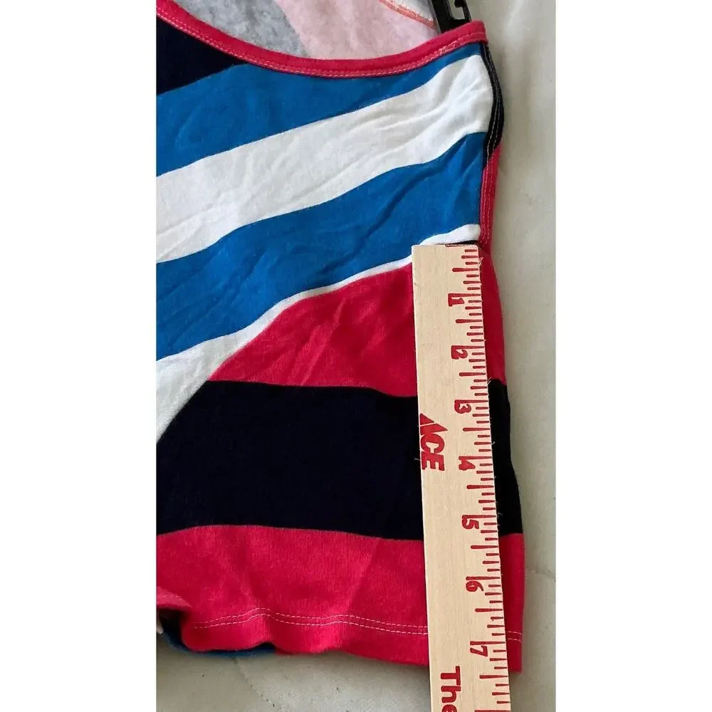 Westbound Woman Pullover Short Sleeve Blouse 3X Block Colors, Stripes - Picture 8 of 9